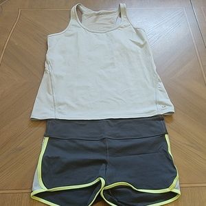 GAP Fit tank & shorts, XL